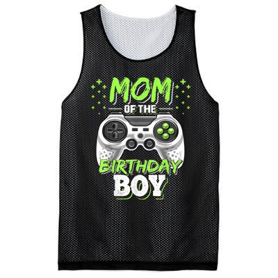 Mom Of The Birthday Boy Matching Video Gamer Birthday Party Mesh Reversible Basketball Jersey Tank