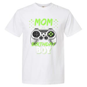 Mom Of The Birthday Boy Matching Video Gamer Birthday Party Garment-Dyed Heavyweight T-Shirt