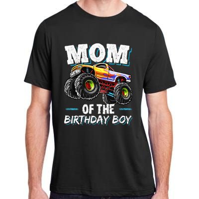 Mom Of The Birthday Boy Monster Truck Birthday Novelty Gift Adult ChromaSoft Performance T-Shirt