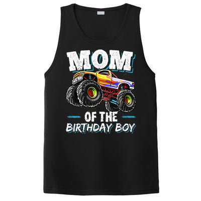 Mom Of The Birthday Boy Monster Truck Birthday Novelty Gift PosiCharge Competitor Tank