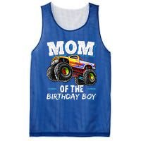 Mom Of The Birthday Boy Monster Truck Birthday Novelty Gift Mesh Reversible Basketball Jersey Tank