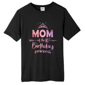 Mom Of The 10th Birthday Princess Girl 10 Years Old B Day Tall Fusion ChromaSoft Performance T-Shirt