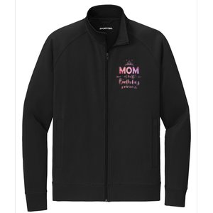 Mom Of The 10th Birthday Princess Girl 10 Years Old B Day Stretch Full-Zip Cadet Jacket