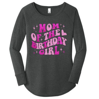 Mom Of The Birthday Girl Birthday Family Matching Bday Women's Perfect Tri Tunic Long Sleeve Shirt