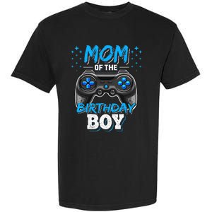 Mom Of The Birthday Boy Matching Video Gamer Birthday Party Garment-Dyed Heavyweight T-Shirt