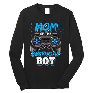 Mom Of The Birthday Boy Matching Video Gamer Birthday Party Long Sleeve Shirt