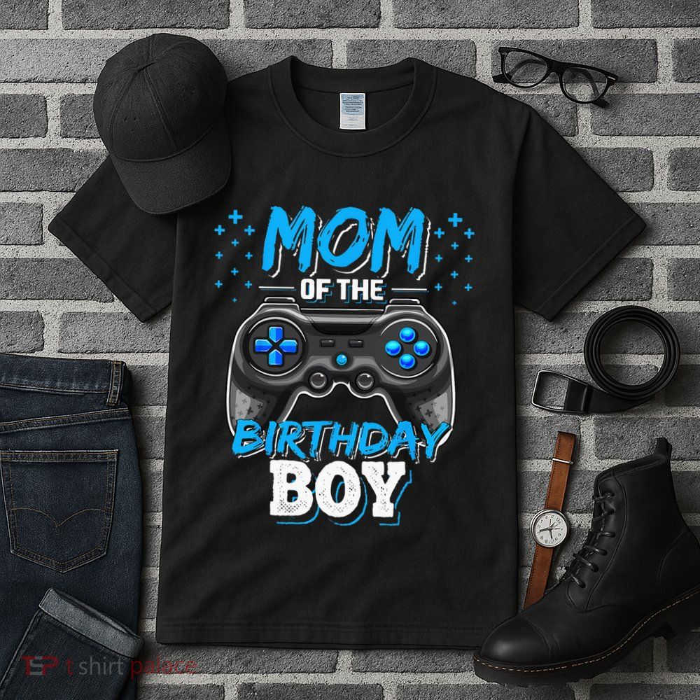 Mom Of The Birthday Boy Matching Video Gamer Birthday Party Tall T-Shirt