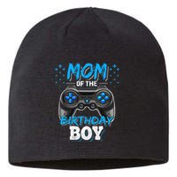 Mom Of The Birthday Boy Matching Video Gamer Birthday Party Sustainable Beanie