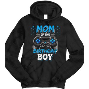 Mom Of The Birthday Boy Matching Video Gamer Birthday Party Tie Dye Hoodie