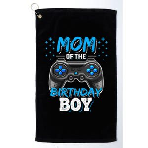 Mom Of The Birthday Boy Matching Video Gamer Birthday Party Platinum Collection Golf Towel