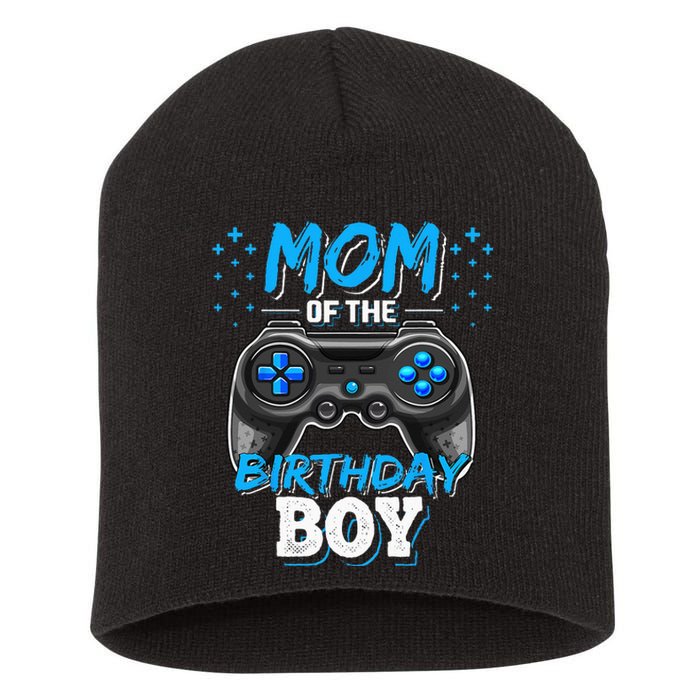 Mom Of The Birthday Boy Matching Video Gamer Birthday Party Short Acrylic Beanie