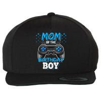 Mom Of The Birthday Boy Matching Video Gamer Birthday Party Wool Snapback Cap