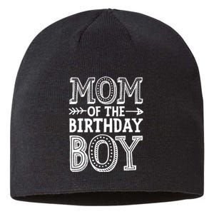 Mom of the Birthday Boy Funny Mother Mama Family Matching Sustainable Beanie