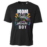 Mom Of The Birthday Boy Matching Video Gamer Birthday Party Cooling Performance Crew T-Shirt