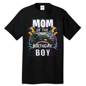 Mom Of The Birthday Boy Matching Video Gamer Birthday Party Tall T-Shirt