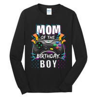 Mom Of The Birthday Boy Matching Video Gamer Birthday Party Tall Long Sleeve T-Shirt