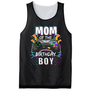 Mom Of The Birthday Boy Matching Video Gamer Birthday Party Mesh Reversible Basketball Jersey Tank