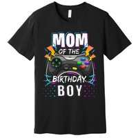 Mom Of The Birthday Boy Matching Video Gamer Birthday Party Premium T-Shirt