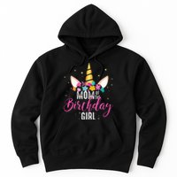 Mom Of The Birthday Girl Mother Gifts Unicorn Birthday Hoodie