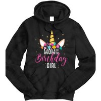 Mom Of The Birthday Girl Mother Gifts Unicorn Birthday Tie Dye Hoodie