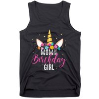 Mom Of The Birthday Girl Mother Gifts Unicorn Birthday Tank Top