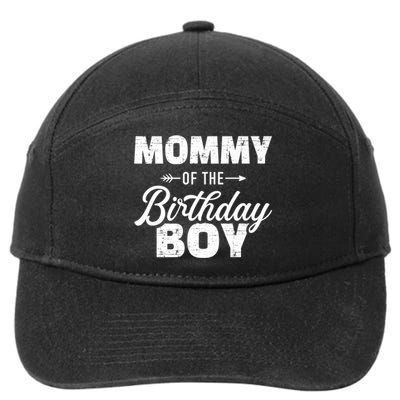 Mommy Of The Birthday, Matching Family For Mom 7-Panel Snapback Hat