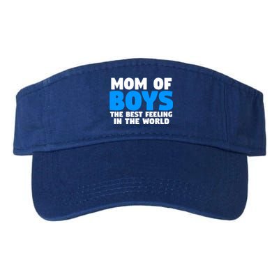 Mom Of The Best Feeling In The World Family Funny Gift Valucap Bio-Washed Visor