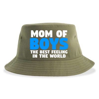 Mom Of The Best Feeling In The World Family Funny Gift Sustainable Bucket Hat