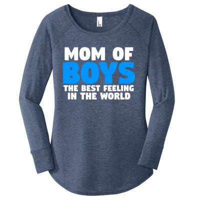 Mom Of The Best Feeling In The World Family Funny Gift Women's Perfect Tri Tunic Long Sleeve Shirt