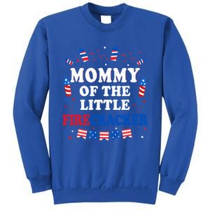 Mommy Of The Little Firecracker 4th Of July Birthday Party Gift Sweatshirt