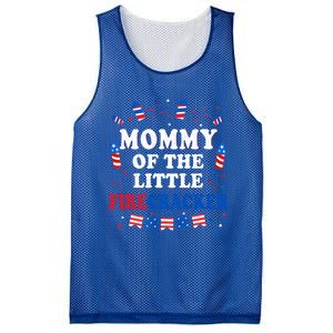 Mommy Of The Little Firecracker 4th Of July Birthday Party Gift Mesh Reversible Basketball Jersey Tank