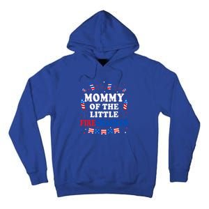 Mommy Of The Little Firecracker 4th Of July Birthday Party Gift Tall Hoodie