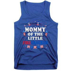 Mommy Of The Little Firecracker 4th Of July Birthday Party Gift Tank Top