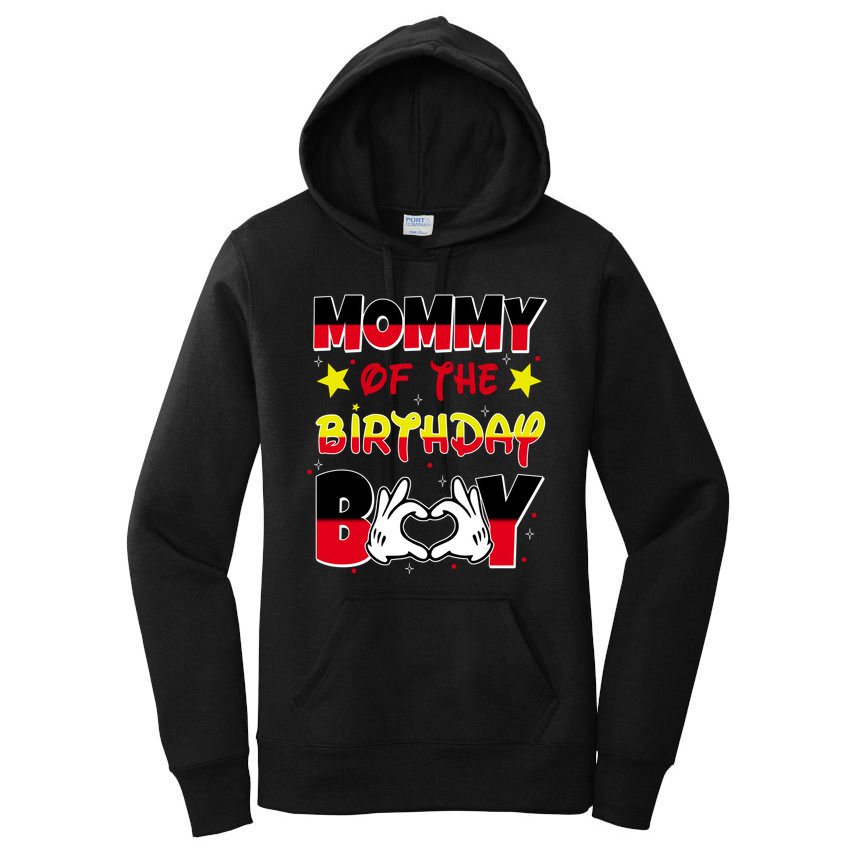Mommy Of The Birthday Boy Cute Mom Gift Women's Pullover Hoodie
