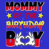 Mommy Of The Birthday Boy Cute Mom Gift T-Shirt