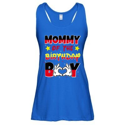 Mommy Of The Birthday Boy Cute Mom Gift Ladies Essential Flowy Tank