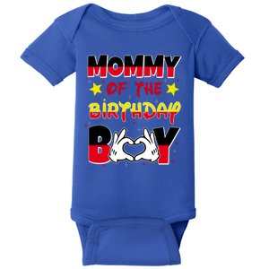 Mommy Of The Birthday Boy Cute Mom Gift Baby Bodysuit