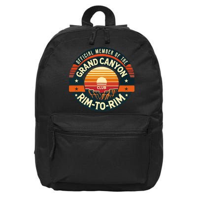 Member Of The Grand Canyon Rimtorim Club 16 in Basic Backpack