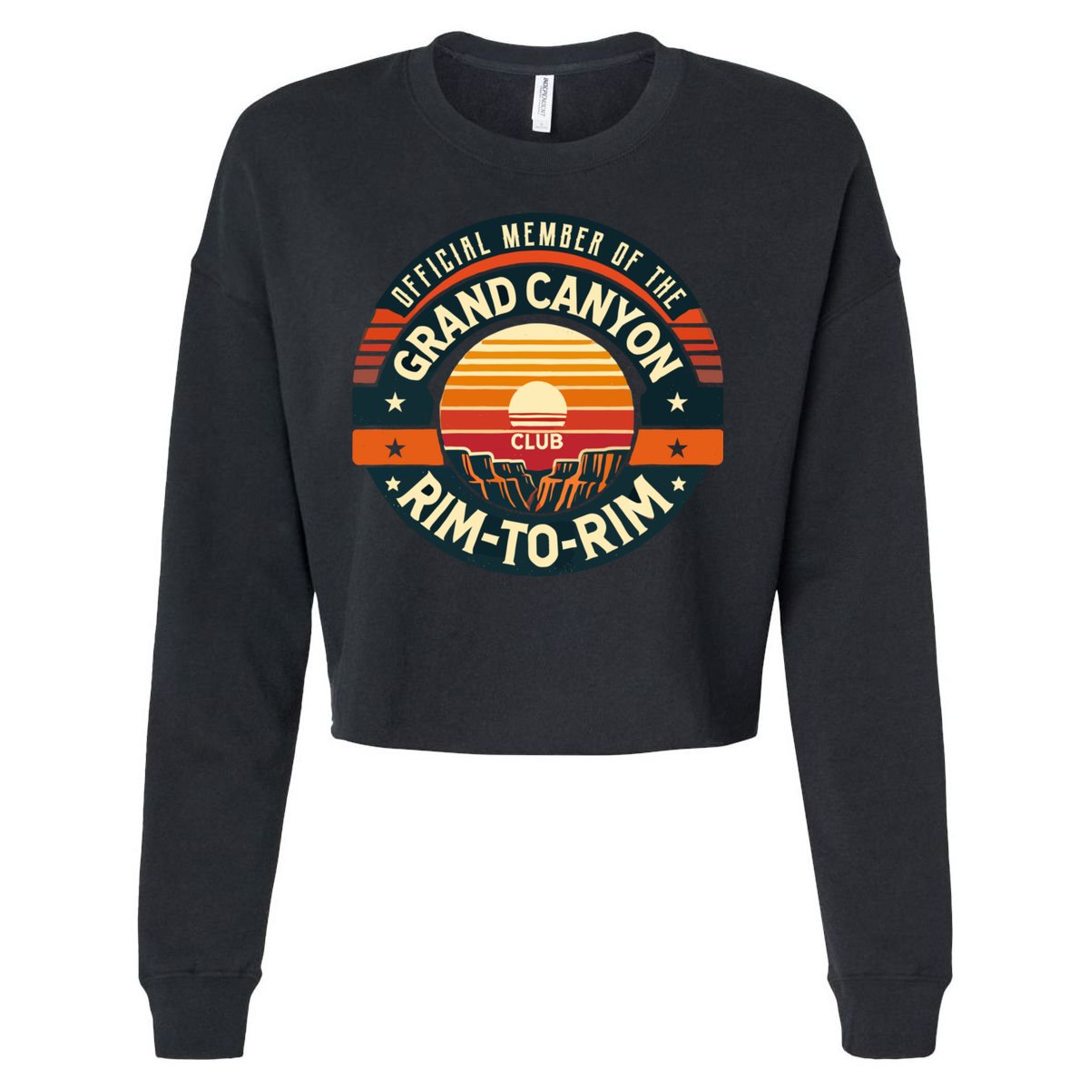 Member Of The Grand Canyon Rimtorim Club Cropped Pullover Crew