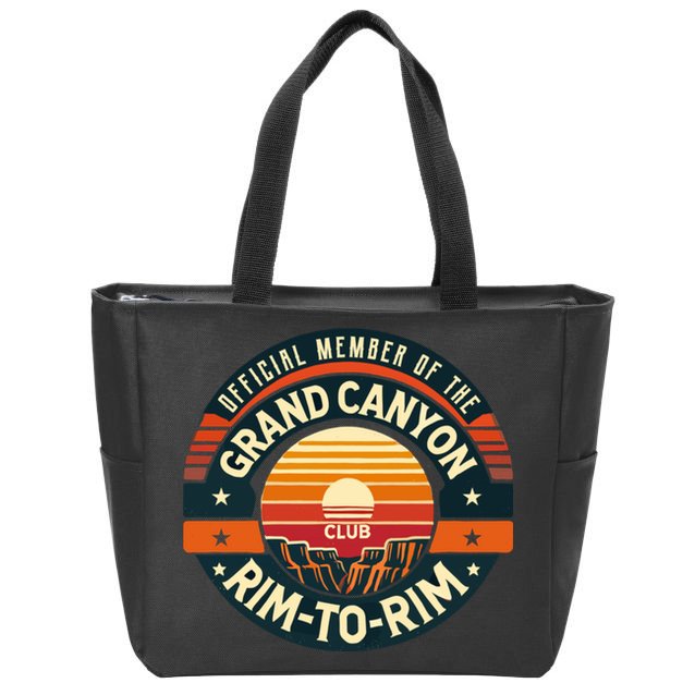 Member Of The Grand Canyon Rimtorim Club Zip Tote Bag