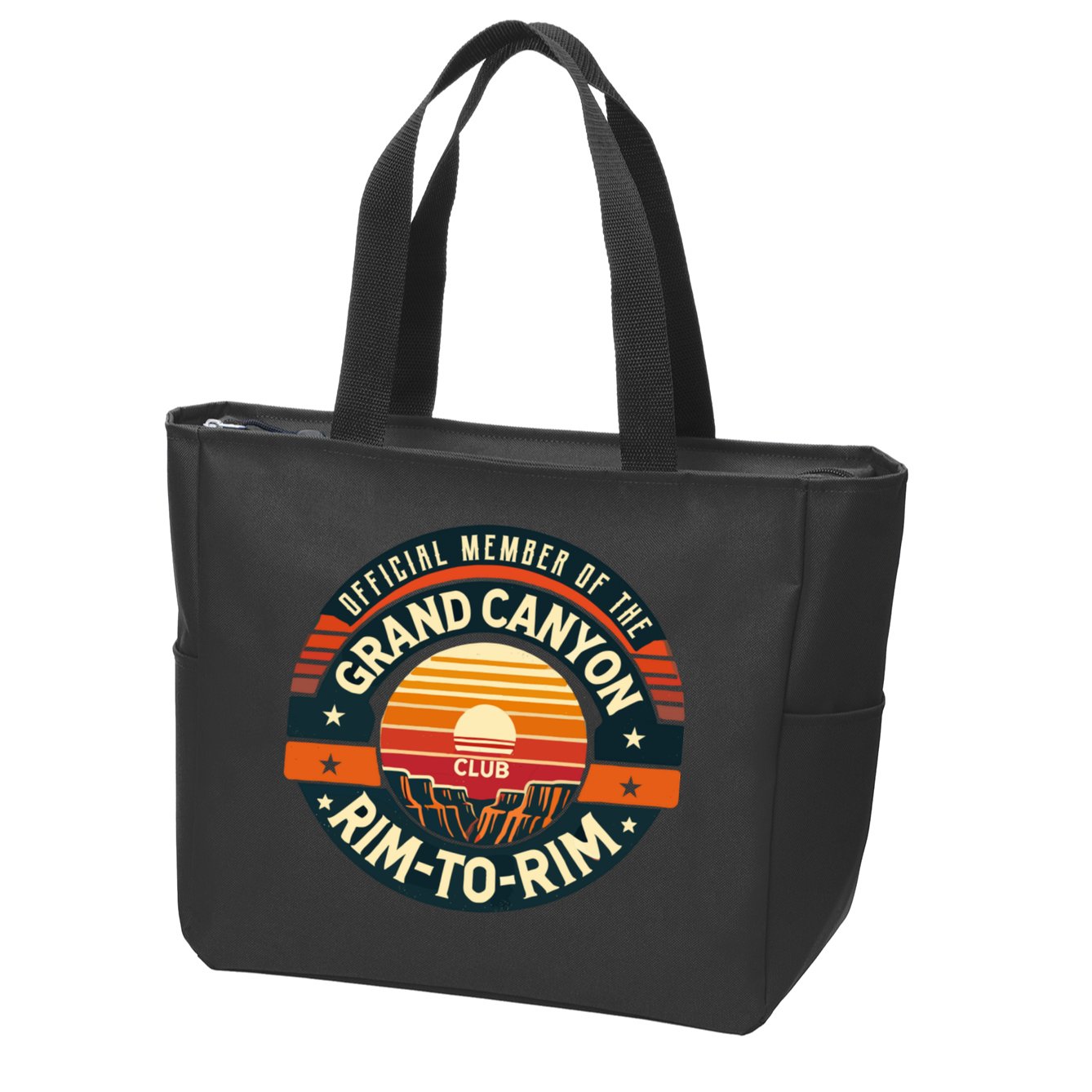 Member Of The Grand Canyon Rimtorim Club Zip Tote Bag