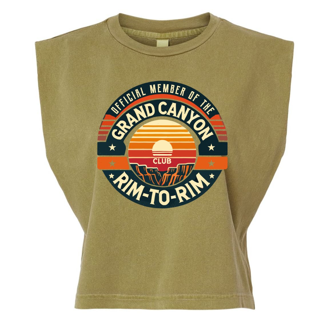 Member Of The Grand Canyon Rimtorim Club Garment-Dyed Women's Muscle Tee