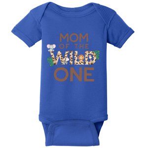 Mom Of The Wild One Animal Safari 1st Birthday Theme Family Cute Gift Baby Bodysuit