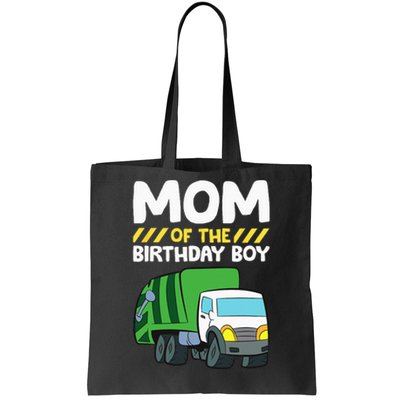 Mom Of The Birthday Boy Garbage Truck Birthday Party Tote Bag