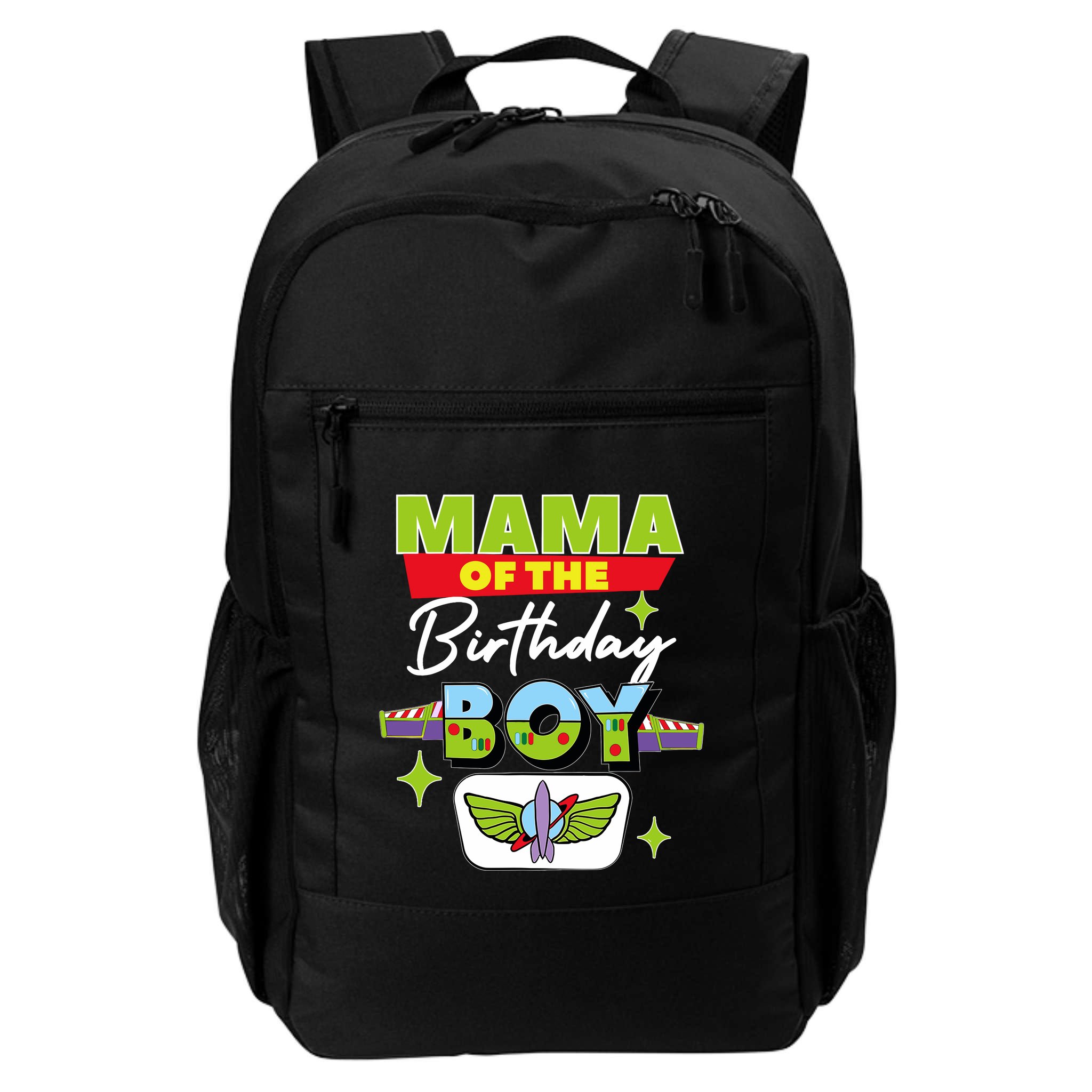 Mama Of The Birthday Boy Toy Funny Story Family Backpack