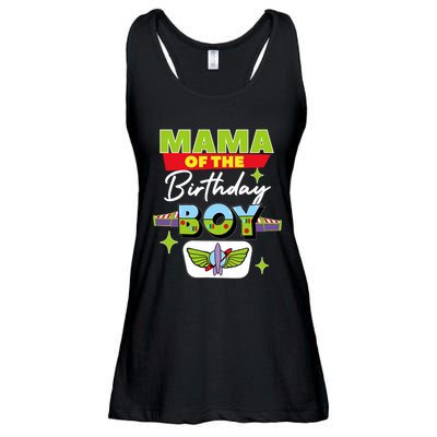 Mama Of The Birthday Boy Toy Funny Story Family Ladies Essential Flowy Tank