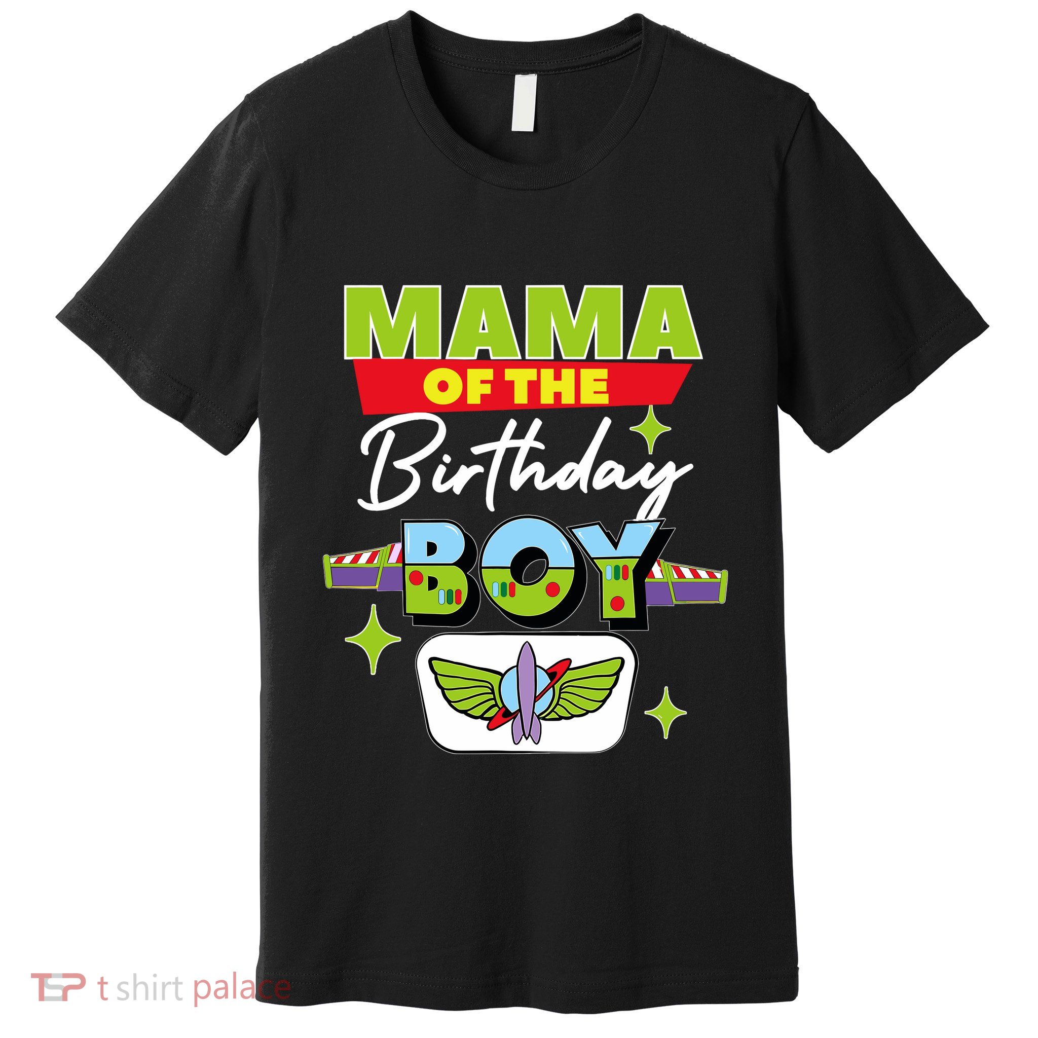 Mama Of The Birthday Boy Toy Funny Story Family Premium T-Shirt