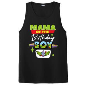 Mama Of The Birthday Boy Toy Funny Story Family PosiCharge Competitor Tank