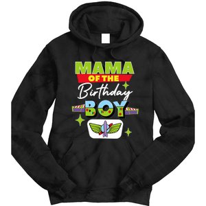 Mama Of The Birthday Boy Toy Funny Story Family Tie Dye Hoodie