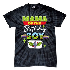 Mama Of The Birthday Boy Toy Funny Story Family Tie-Dye T-Shirt